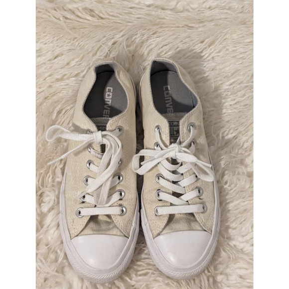 Converse Chuck Taylor All Star Natural Cream Lace Ox shoes - Picture 2 of 6